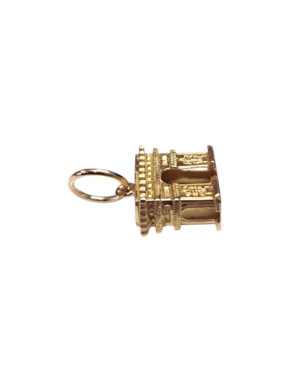 18K Yellow Gold Arc de Triomphe Charm #25564 - Picture 4 of 7